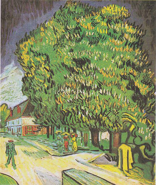 Blooming chestnut trees, Vincent Van Gogh